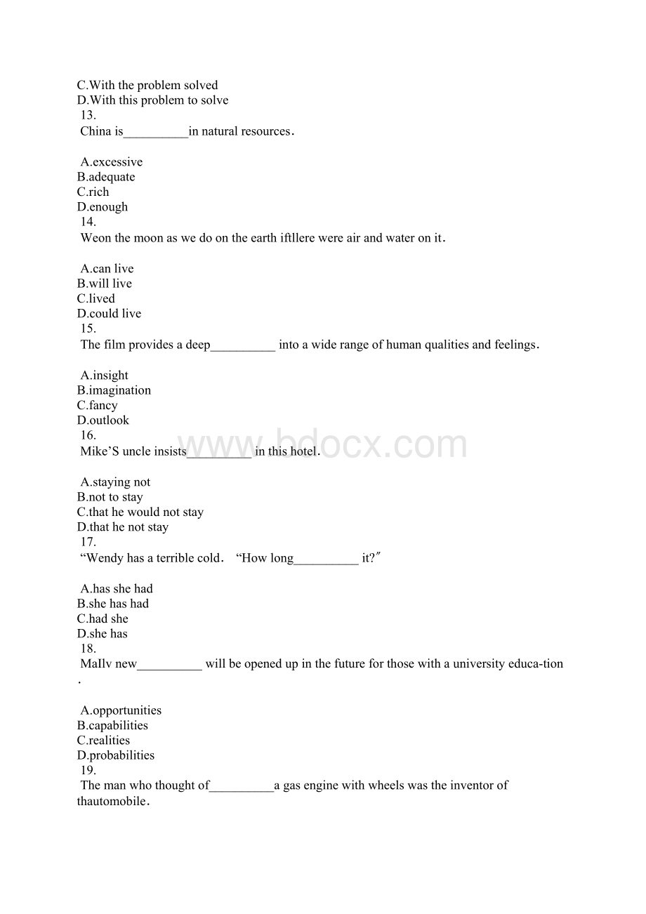 成人高考学士学位英语考试训练2.docx_第3页