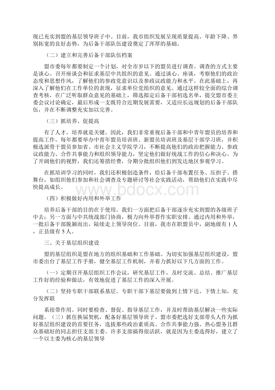 民盟组织工作小结Word格式文档下载.docx_第2页