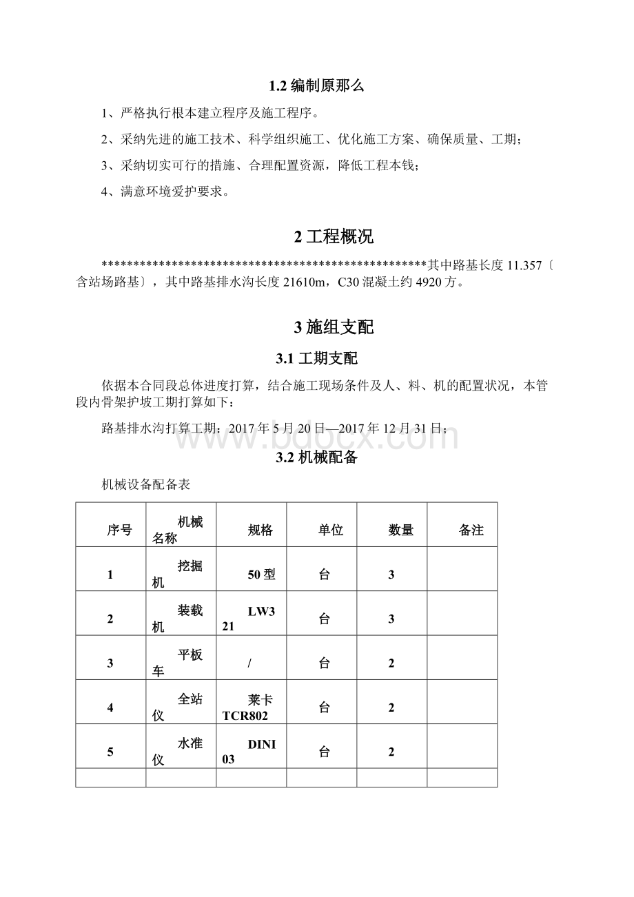 路基排水沟施工方案文档格式.docx_第3页