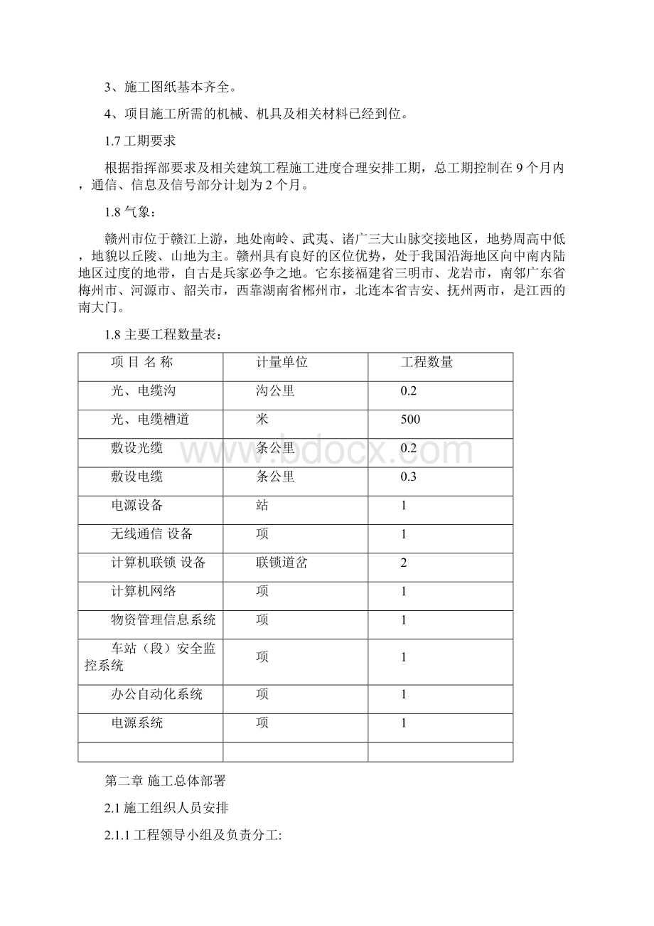 铁路通信信号施工组织设计1.docx_第2页