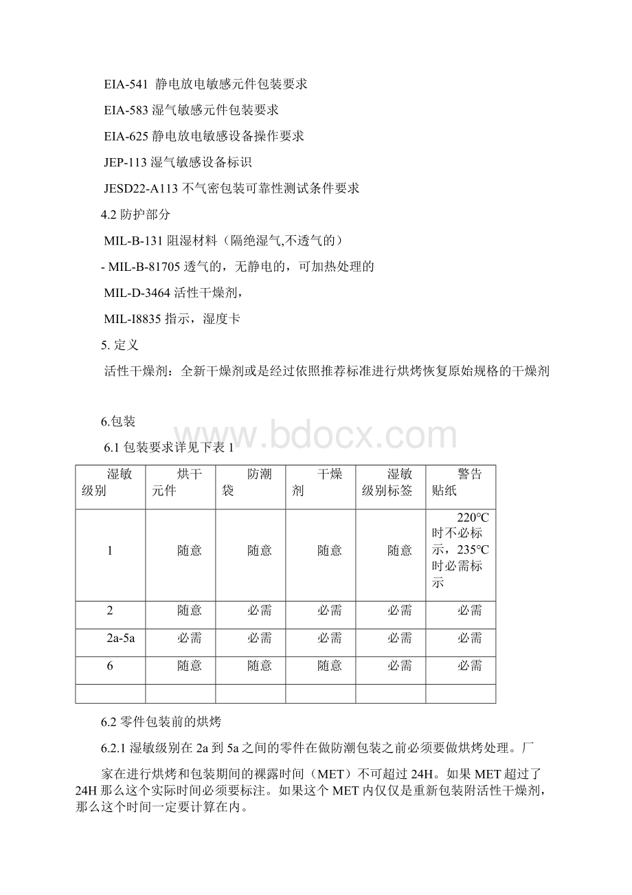 JSTD033BSMD温湿度敏感元件作业运输储存包装标准.docx_第3页