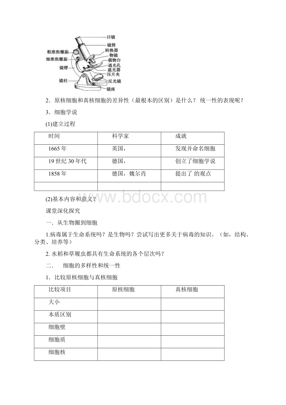 届高考生物一轮复习学案第1单元走近细胞.docx_第2页