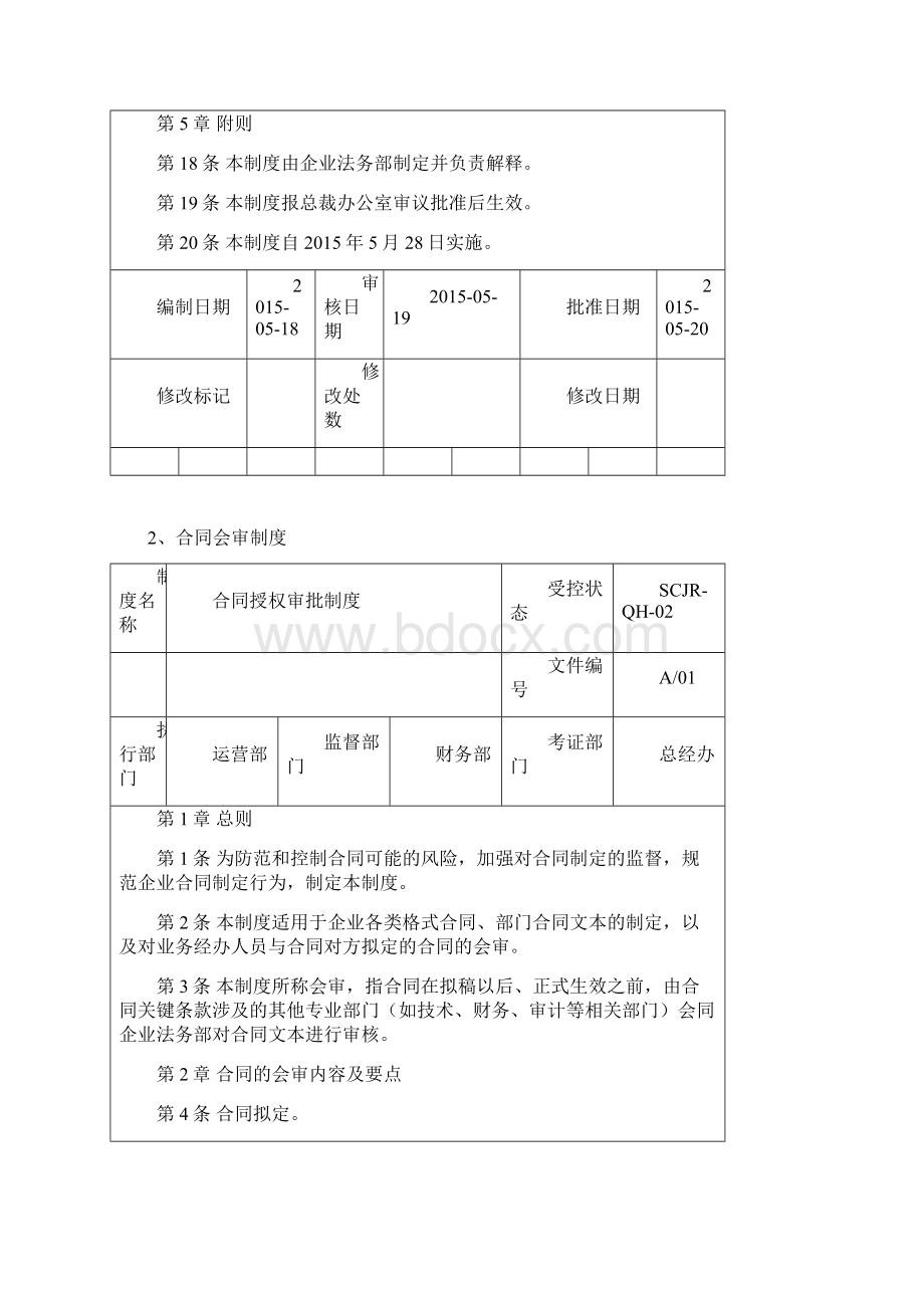 吉蓉物流合同管理制度范本及流程图Word文档下载推荐.docx_第3页