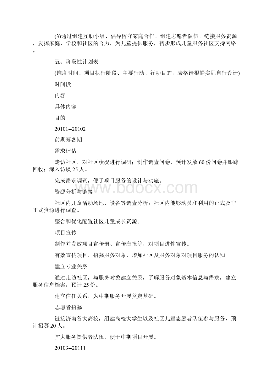 社会工作服务项目申请书word版Word文档格式.docx_第3页