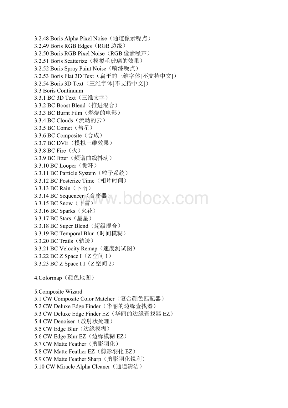 AE 常用插件中英文对照文档格式.docx_第3页