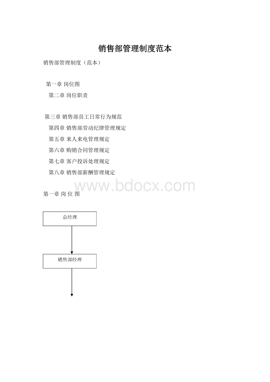 销售部管理制度范本.docx