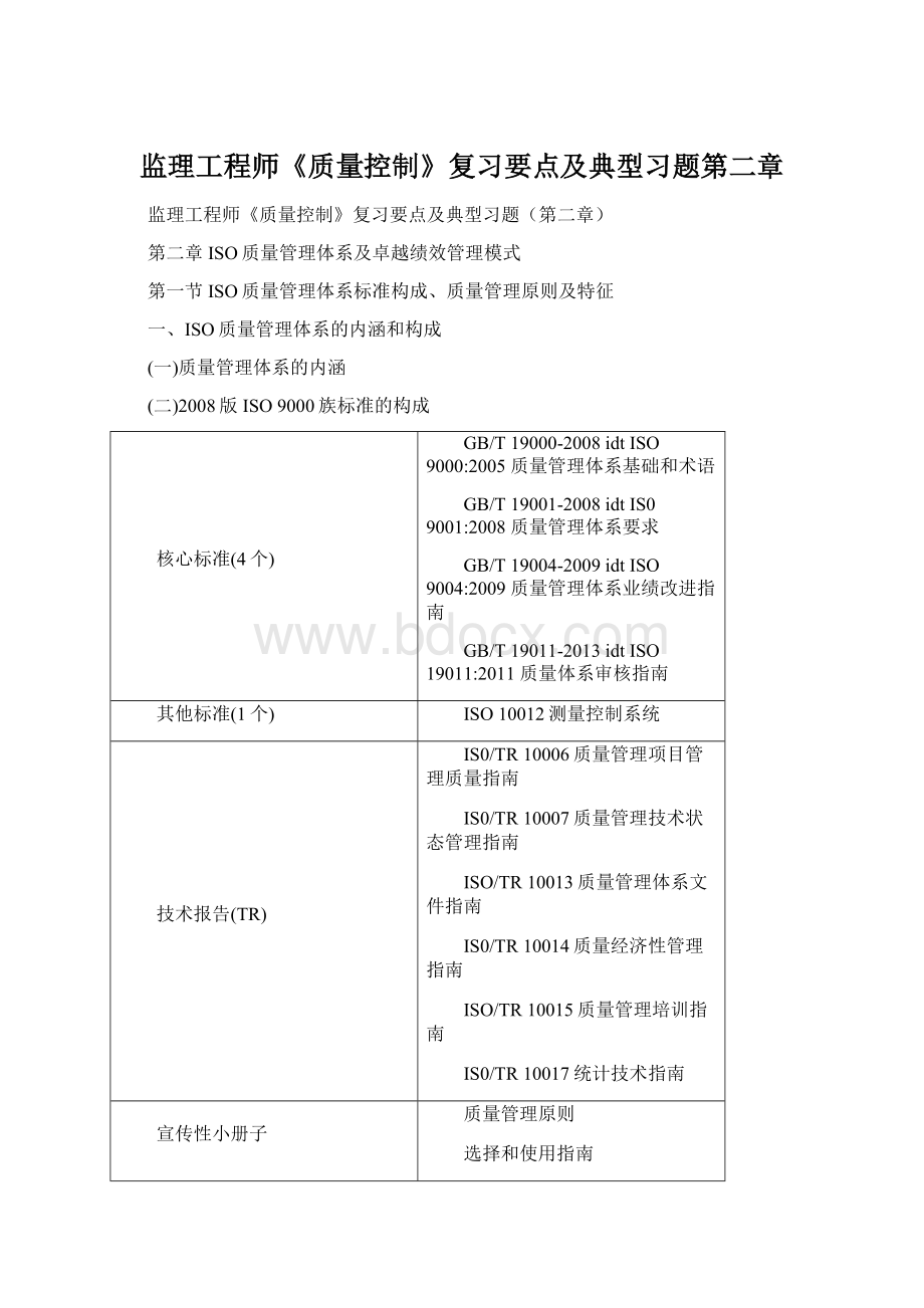 监理工程师《质量控制》复习要点及典型习题第二章Word格式.docx