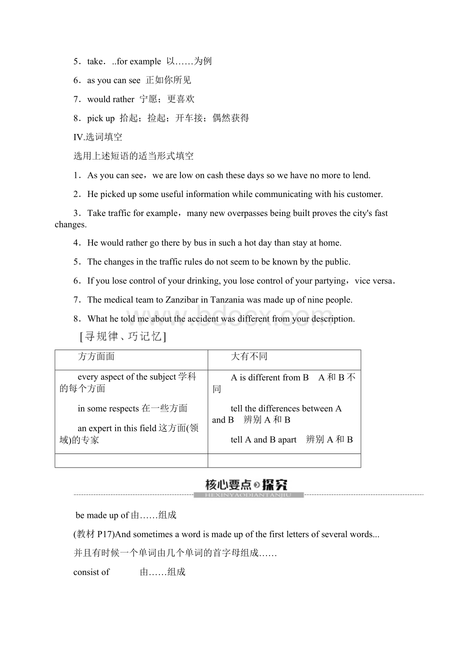 高中英语Unit2 SectionⅢUsingLanguage教案 外研版必修1.docx_第2页