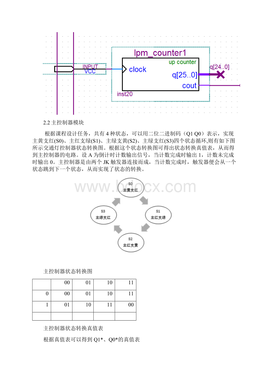 数电交通灯课设报告Word格式.docx_第3页