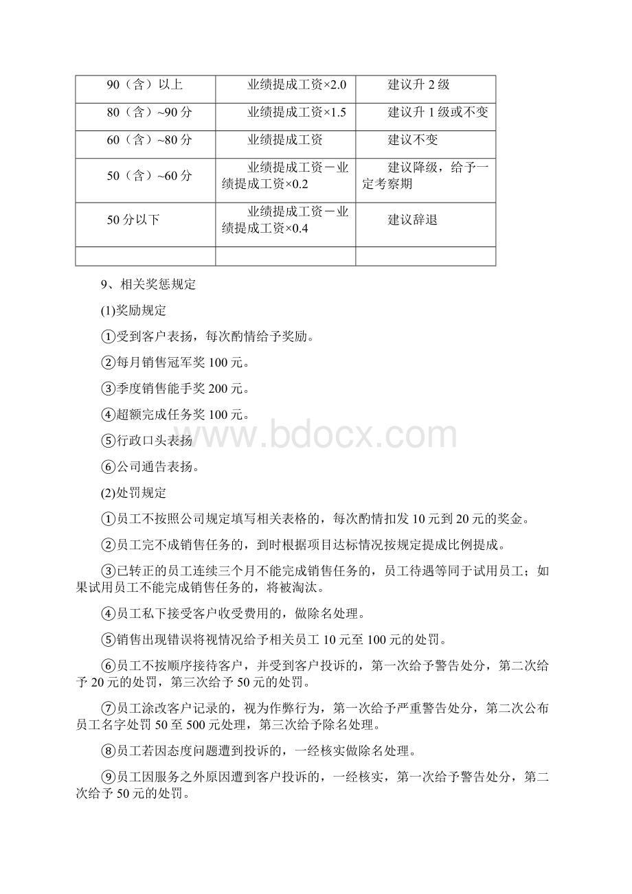 员工绩效考核与提成管理办法三篇Word格式.docx_第3页