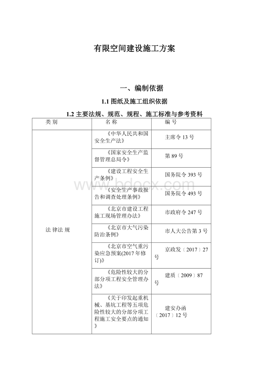 有限空间建设施工方案.docx