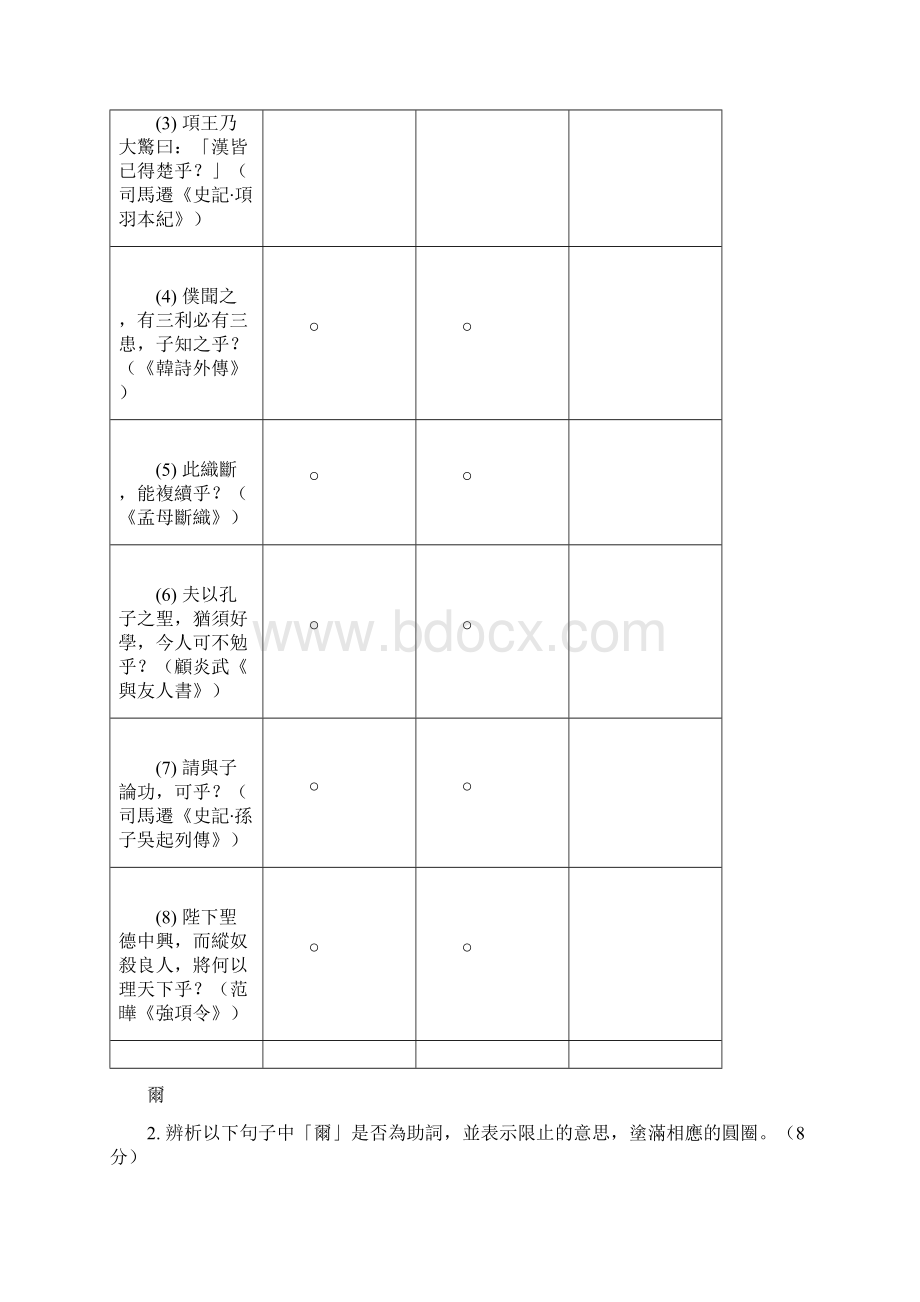 文言文基础知识工作纸Word格式.docx_第2页