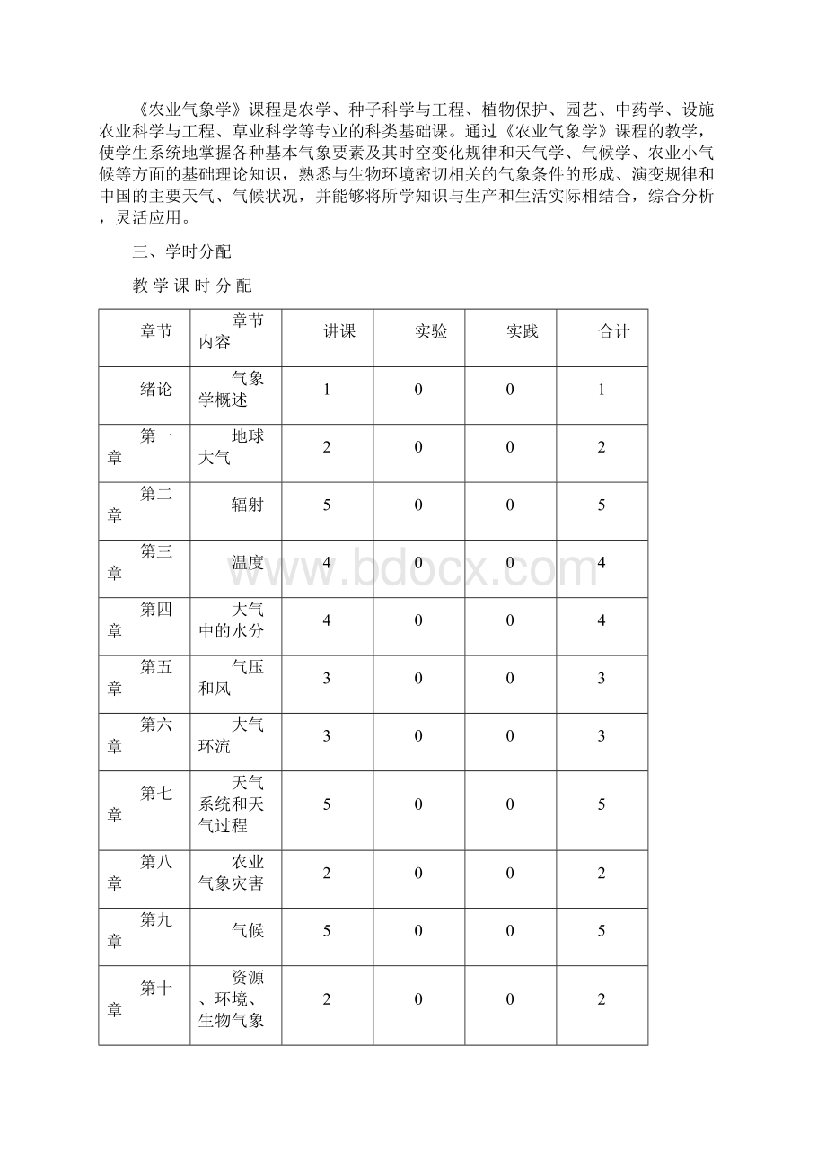 农业气象学教学大纲南京农业大学植物保护学院.docx_第2页