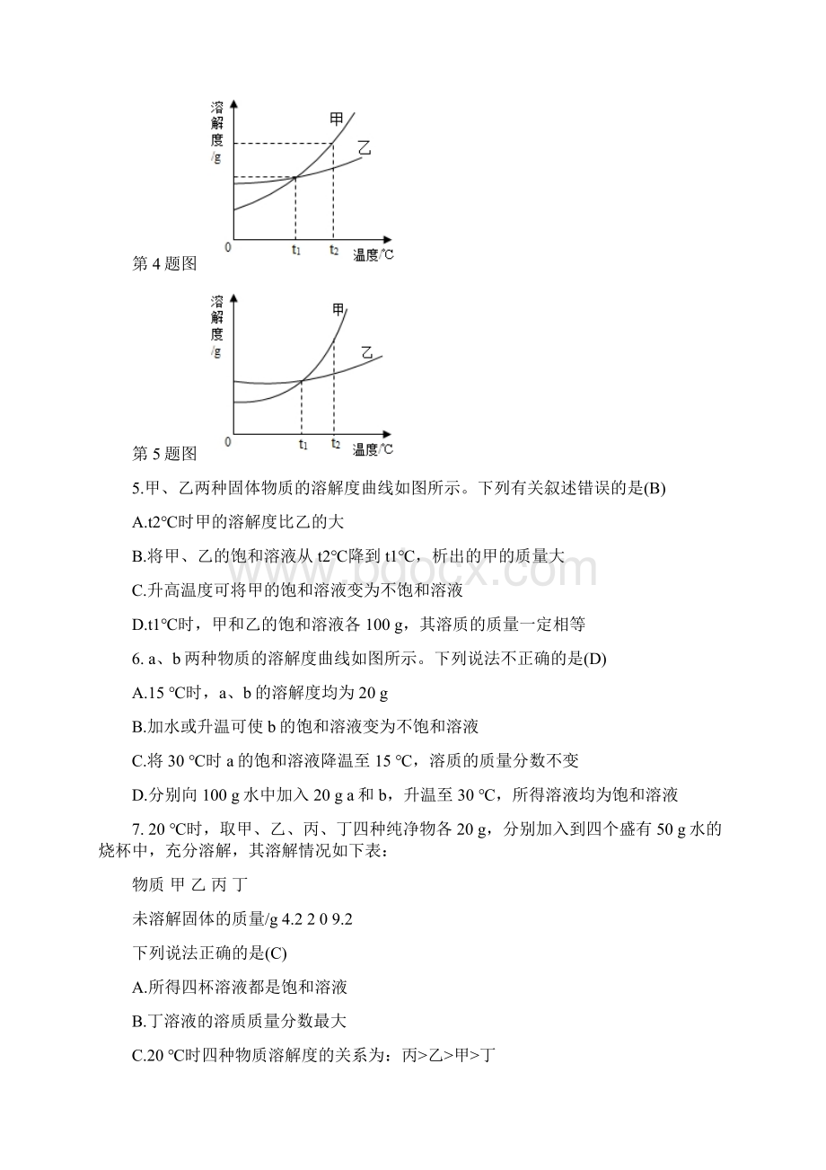 中考化学专项模拟练习题及答案1.docx_第2页