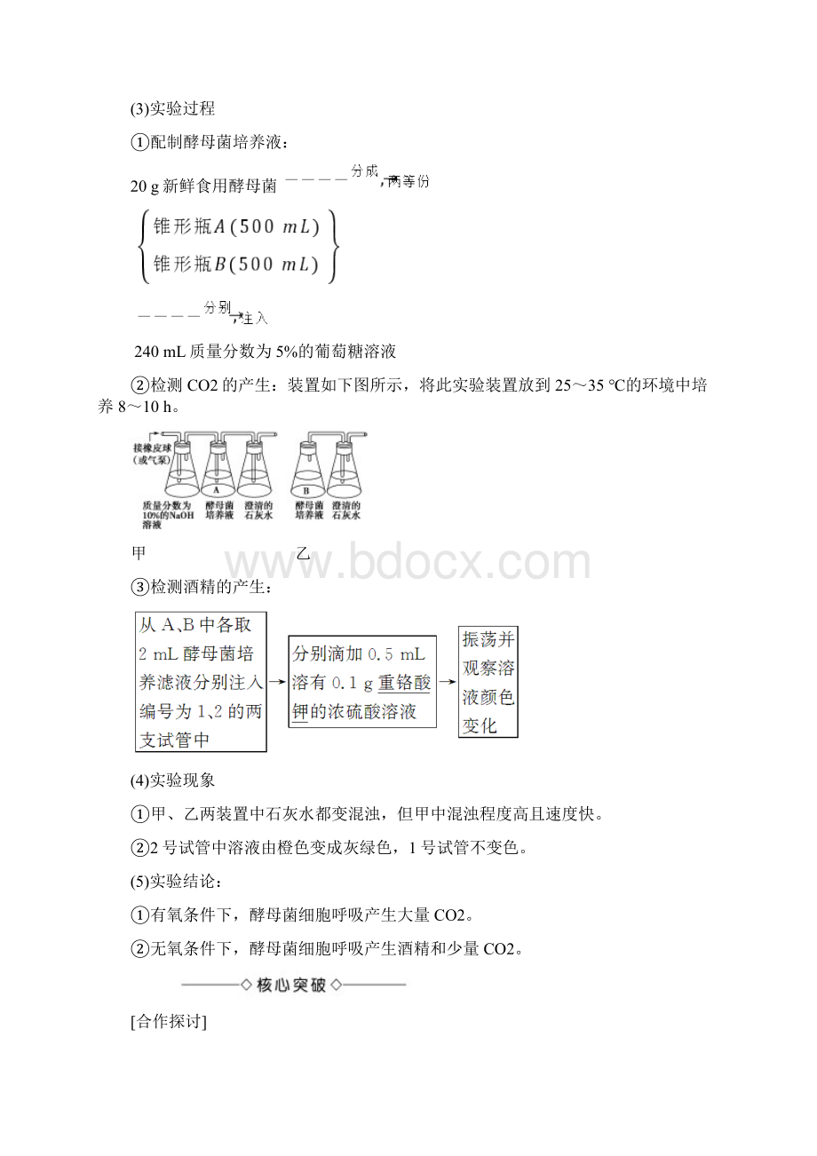 版高中生物 第五章第3节 ATP的主要来源细胞呼吸学案 新人教版必修1.docx_第2页