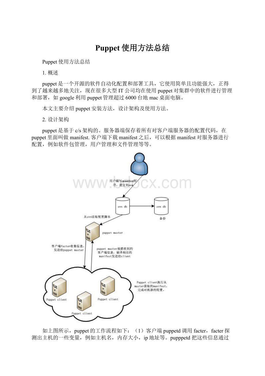 Puppet使用方法总结.docx