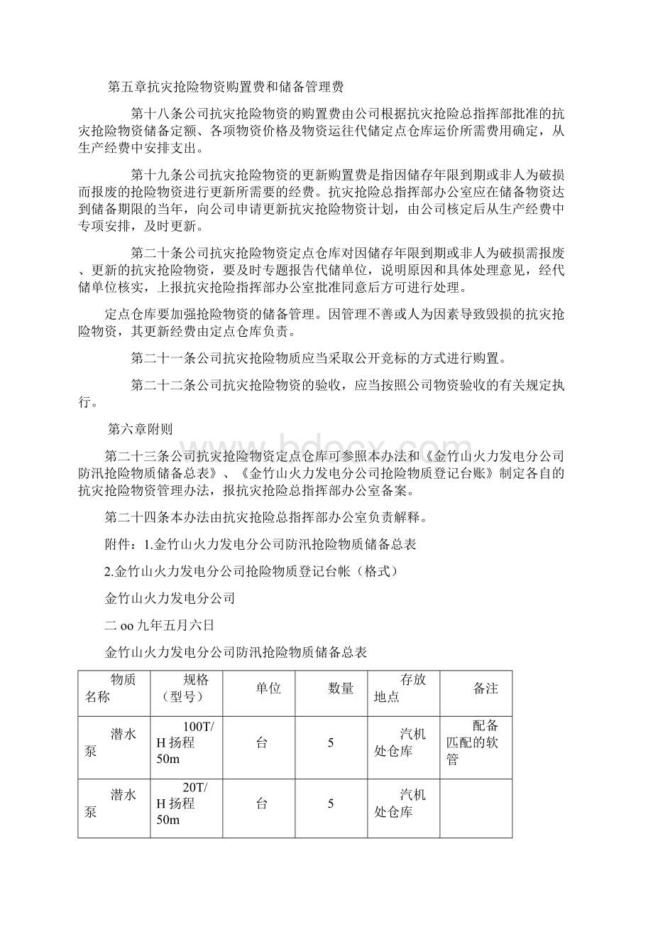 金电抗灾抢险物质管理办法.docx_第3页