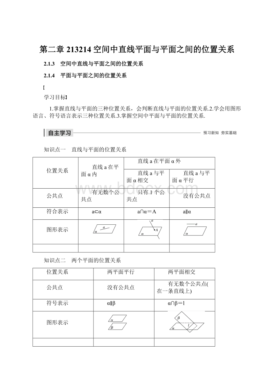 第二章 213214 空间中直线平面与平面之间的位置关系.docx_第1页