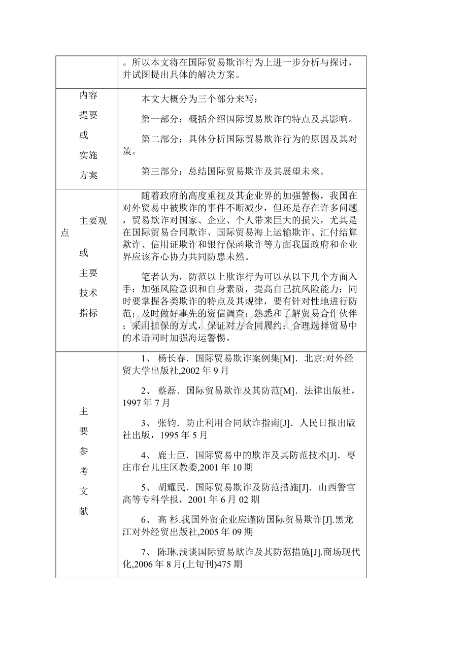 国际贸易欺诈及其对策研究Word下载.docx_第2页