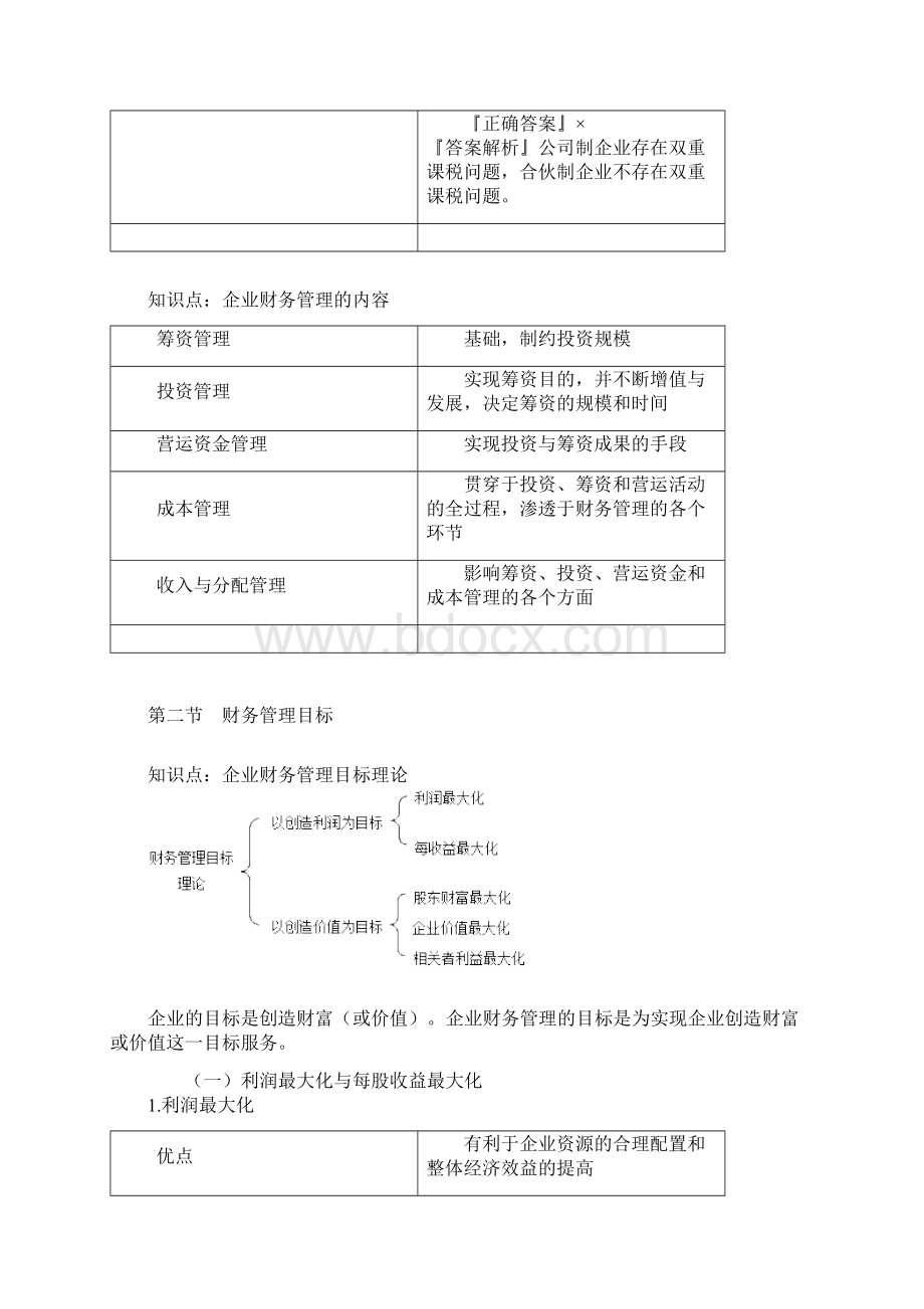 中级会计师《财务管理》知识点精讲讲义第一章 总 论.docx_第3页