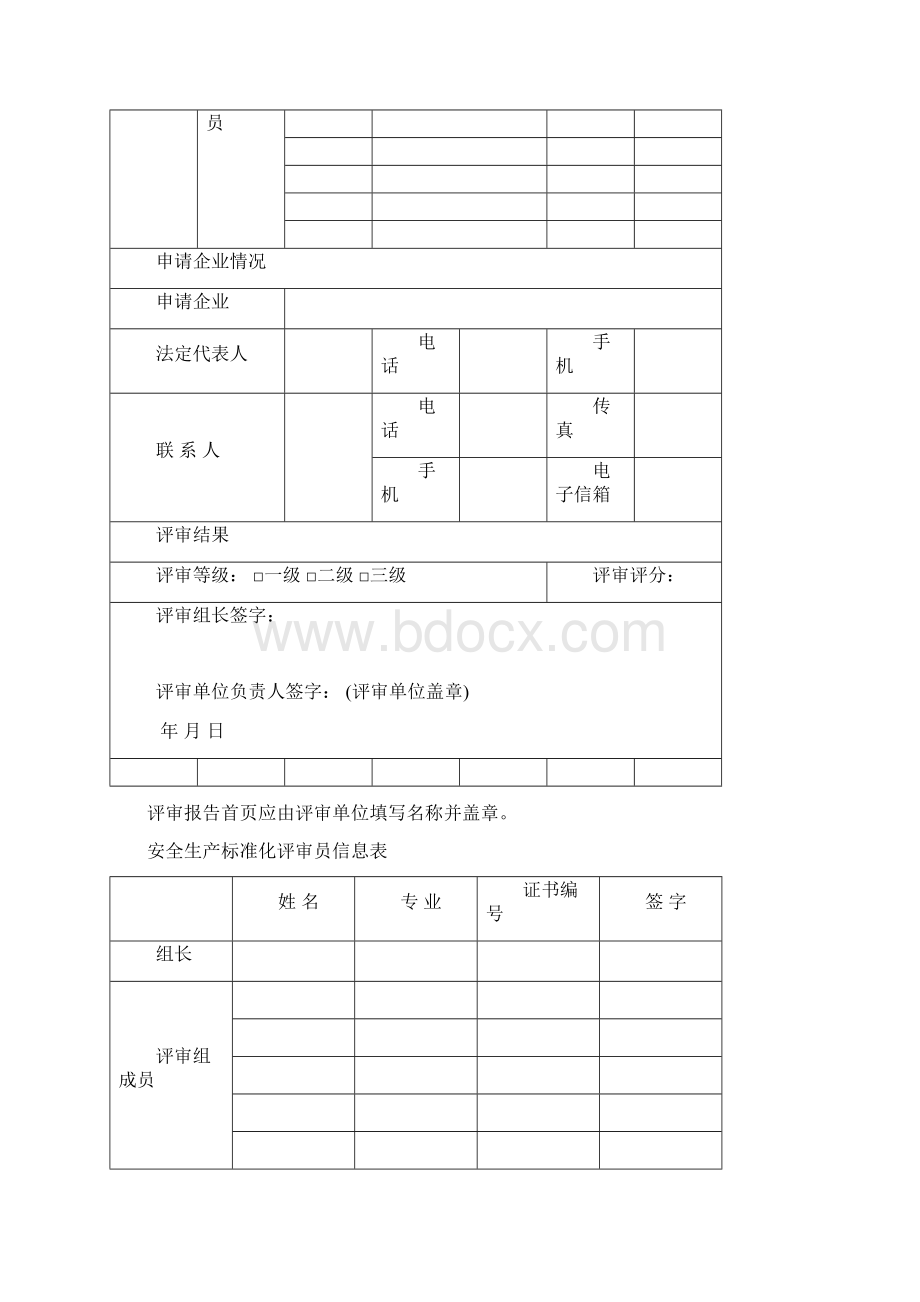 工贸企业安全生产标准化评审报告.docx_第2页