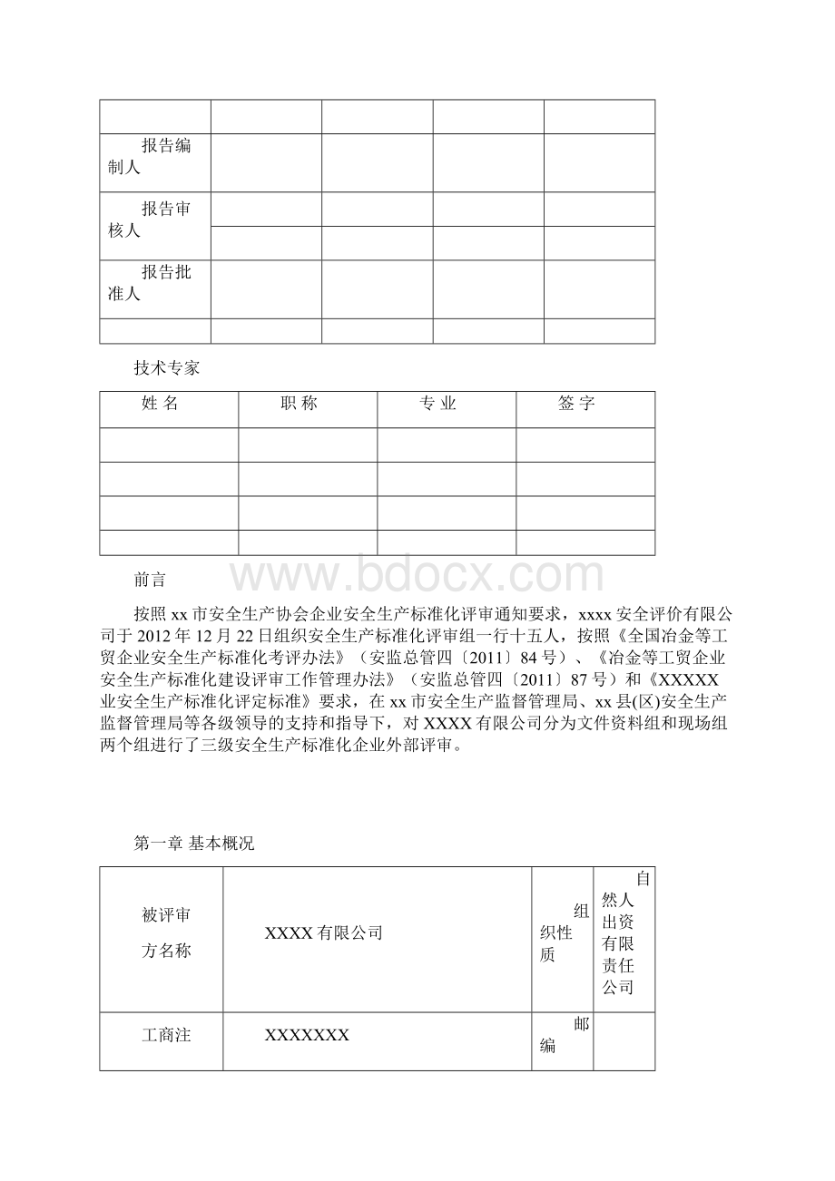 工贸企业安全生产标准化评审报告.docx_第3页