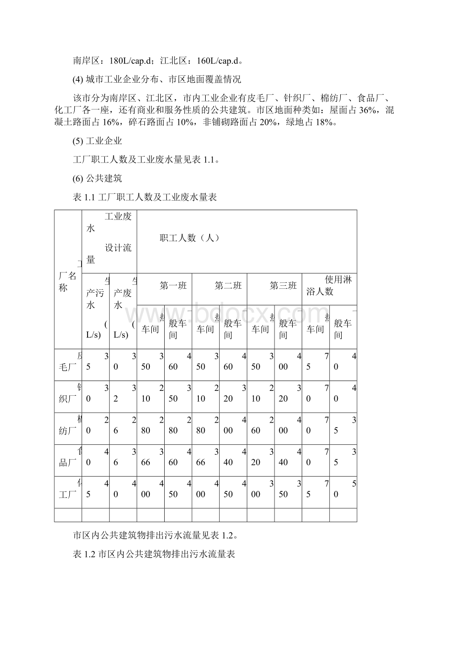 排水管网课程设计说明书计算书.docx_第2页