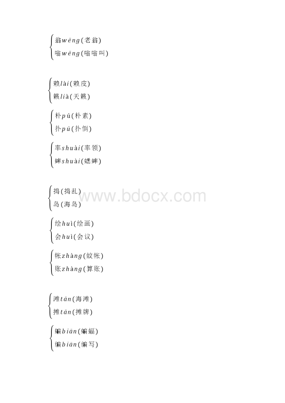 部编版四年级语文下册第一单元 单元知识小结2套附答案.docx_第3页