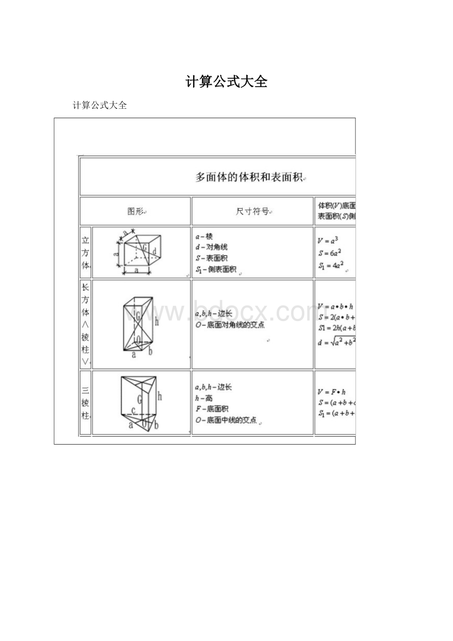 计算公式大全Word文档格式.docx