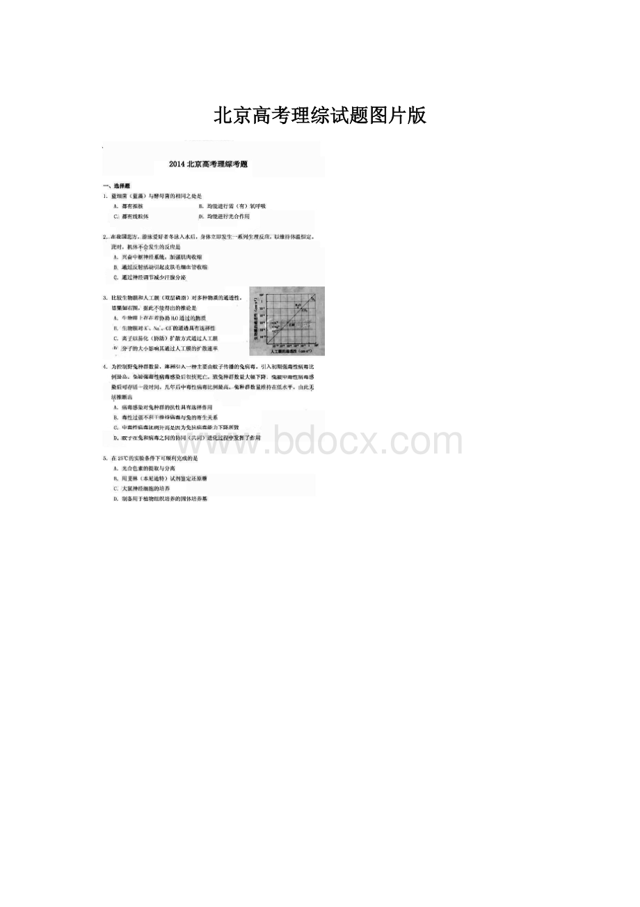 北京高考理综试题图片版.docx_第1页