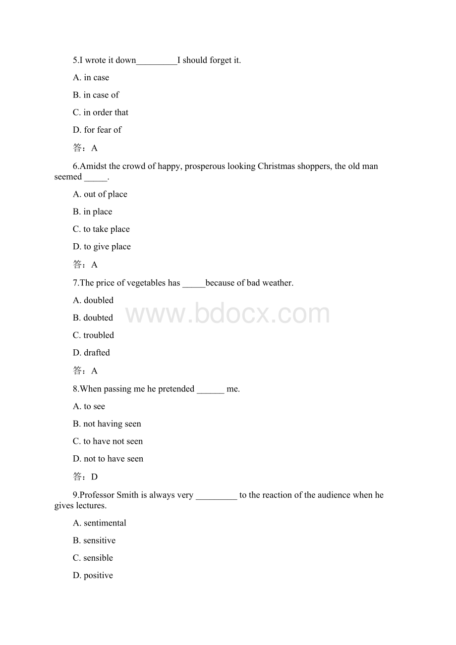 北语 20春《大学英语一》作业1234Word文件下载.docx_第2页