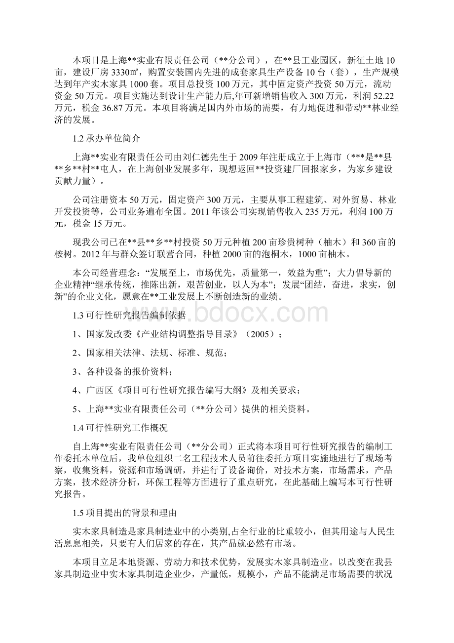 实木家具生产项目建设可研报告.docx_第2页