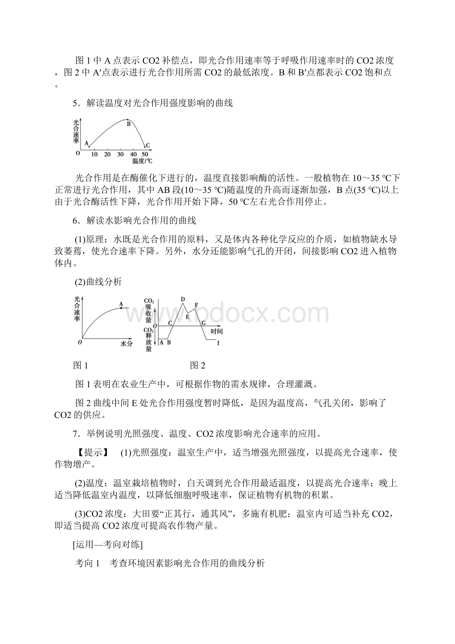 全国版版高考生物一轮复习第3单元细胞的能量供应和利用第4讲光合作用Ⅱ学案.docx_第3页