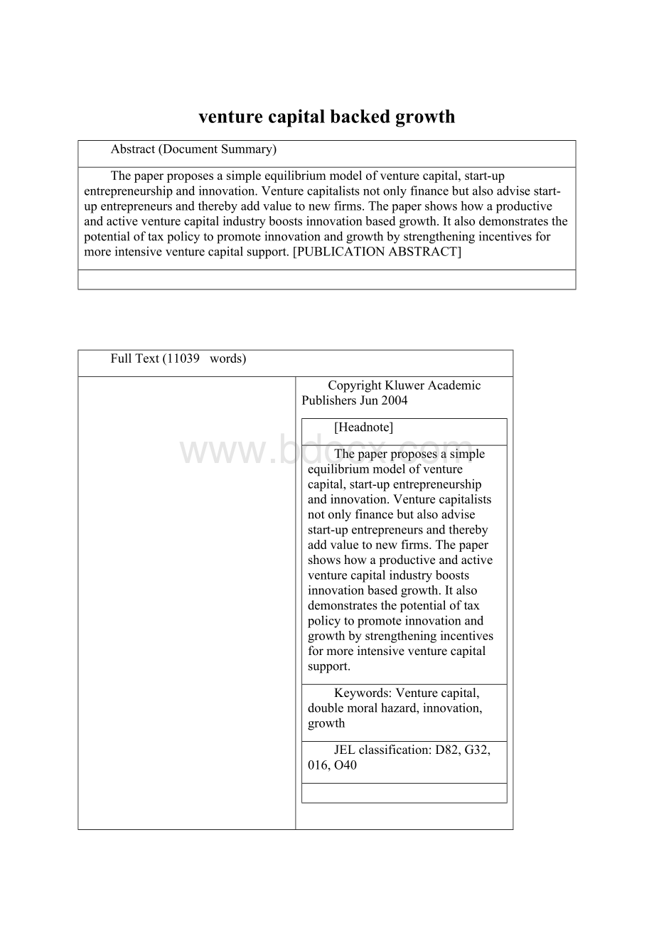 venture capital backed growth.docx_第1页