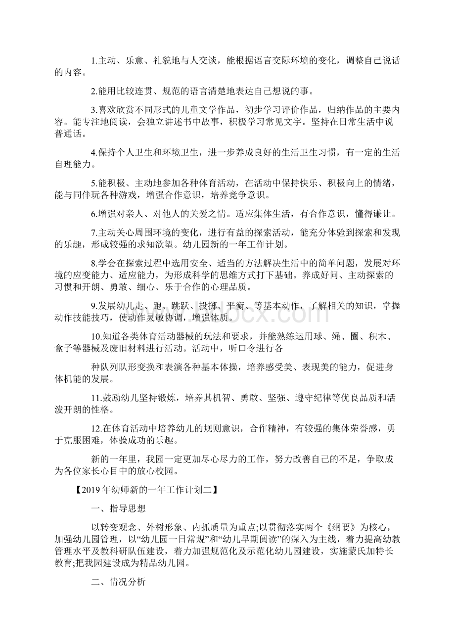 幼师新的一年工作计划文档格式.docx_第2页