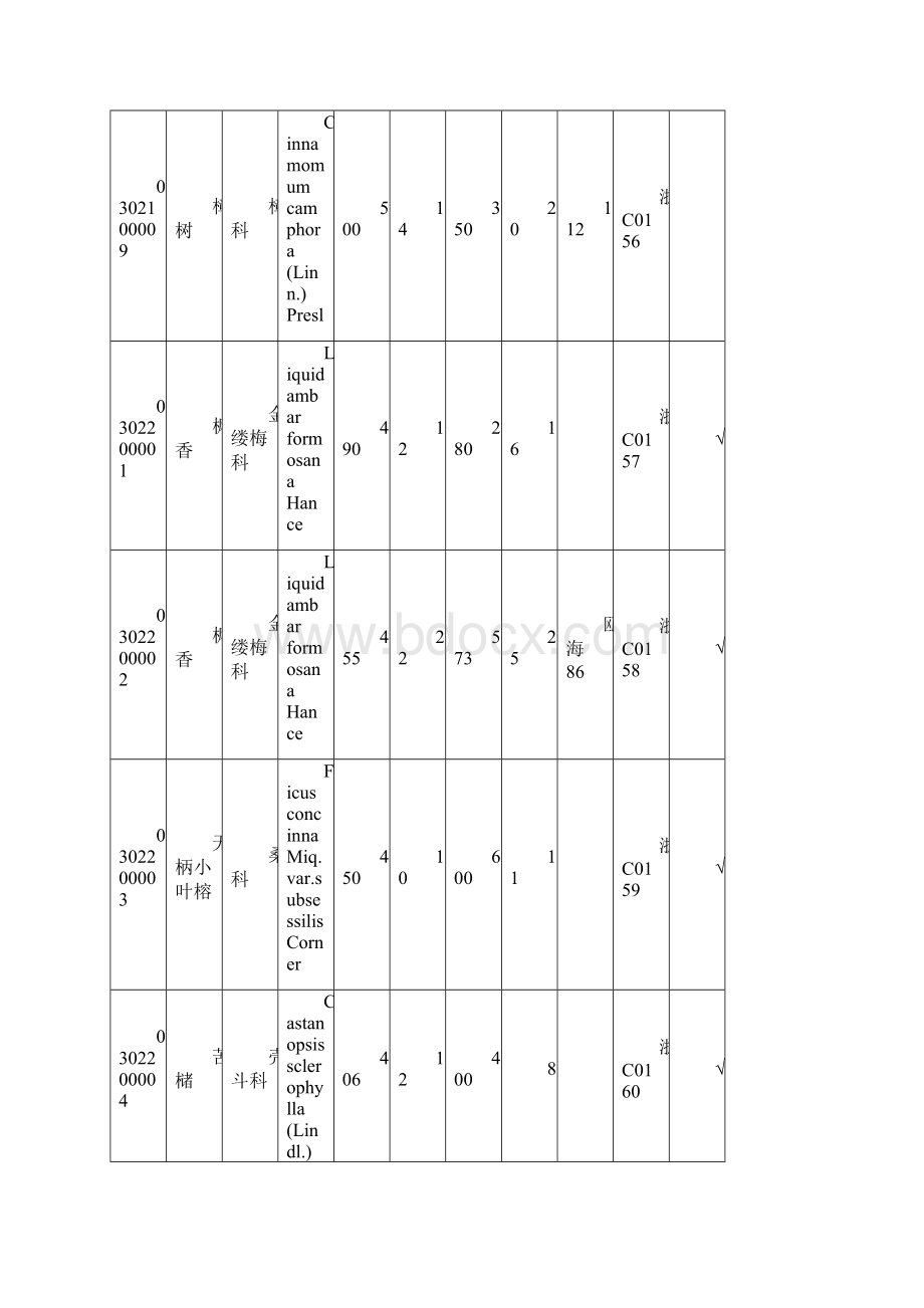 温州古树名木新旧挂牌号对照表Word格式文档下载.docx_第3页