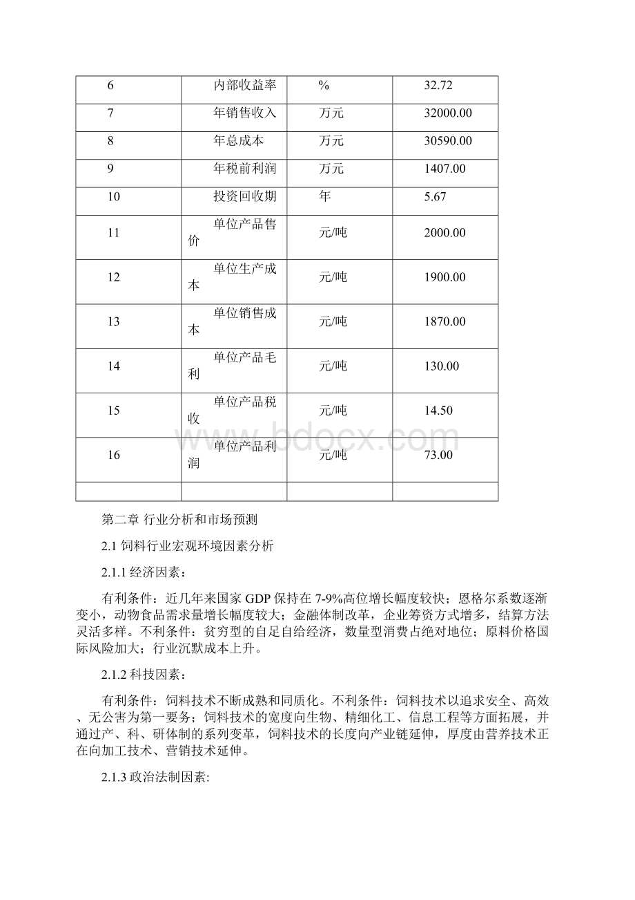 20万吨每年饲料加工建设项目可行性研究报告书Word文档下载推荐.docx_第3页