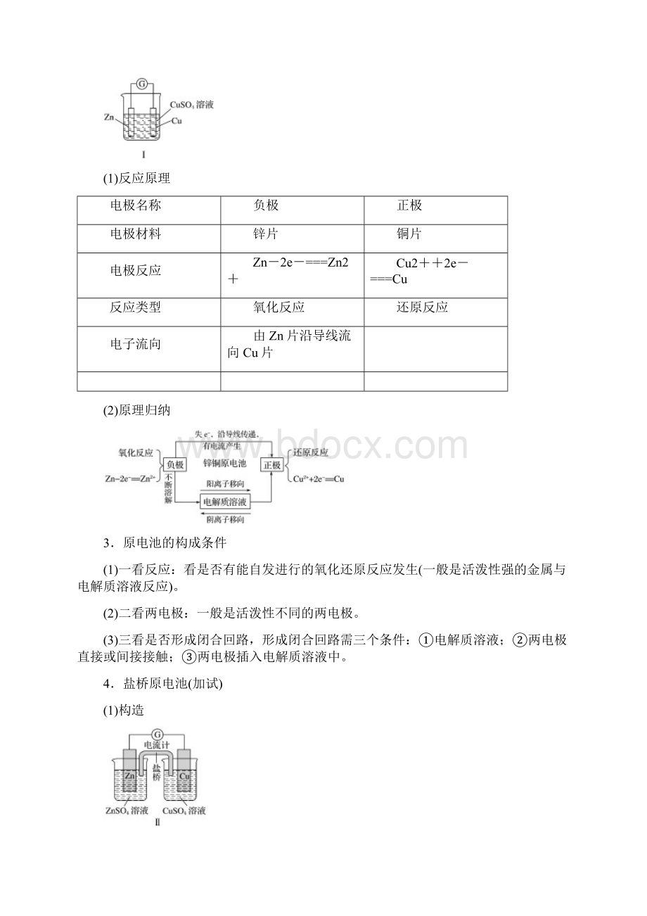 版高考化学一轮复习 专题6 化学反应与能量变化 第二单元 原电池 化学电源学案 苏教版.docx_第2页