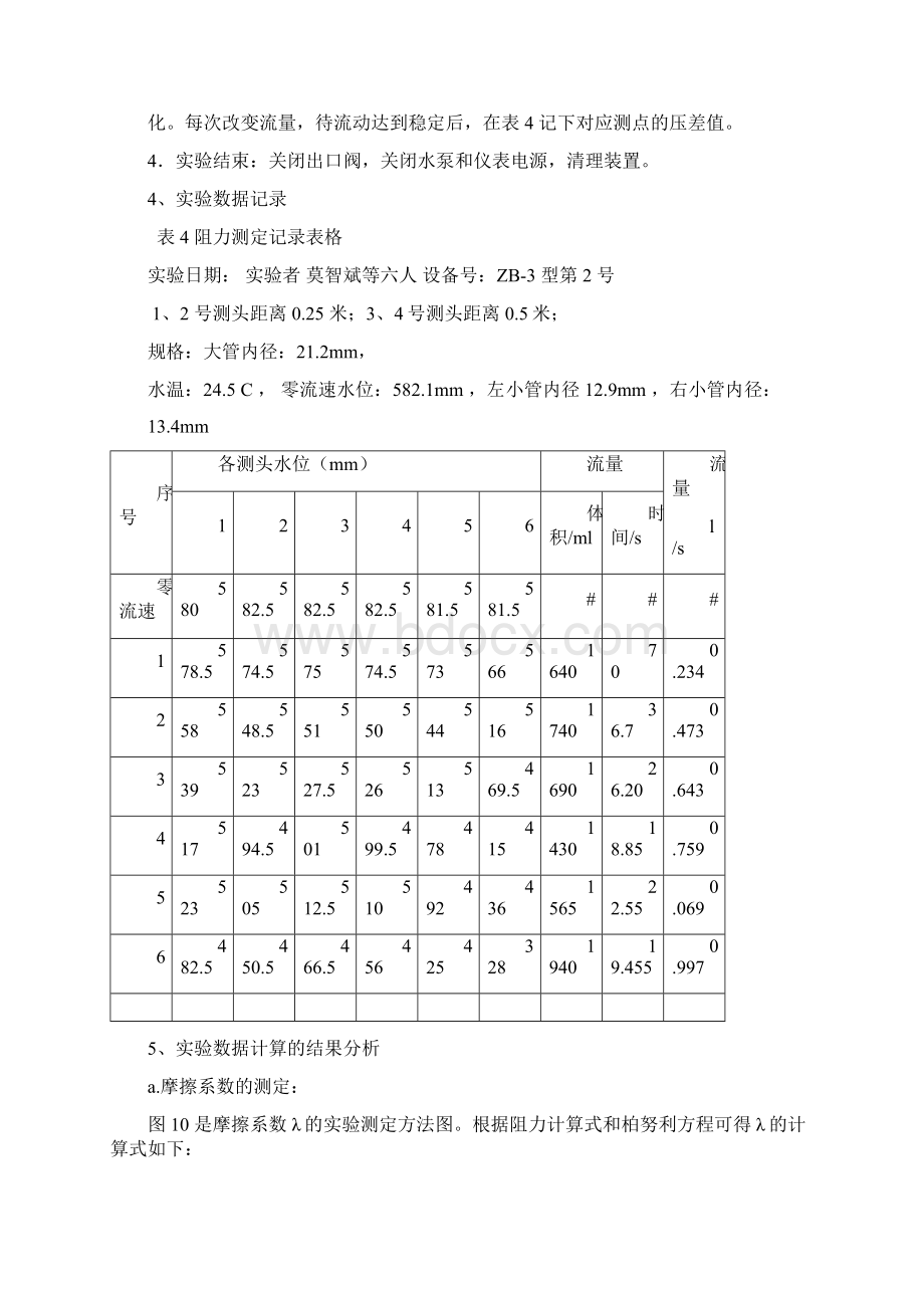 摩擦系数和局部阻力系数的测定课件资料.docx_第2页