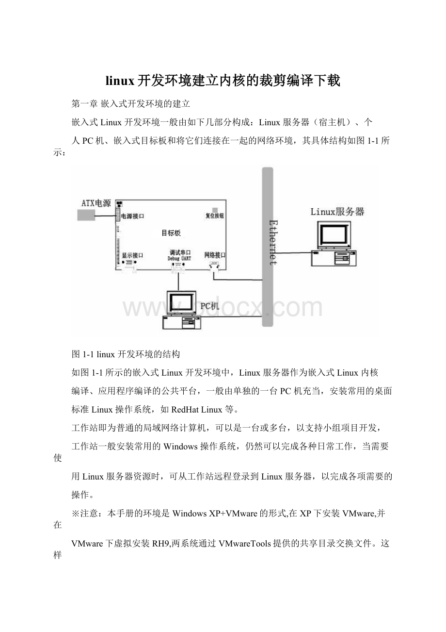 linux开发环境建立内核的裁剪编译下载Word文件下载.docx