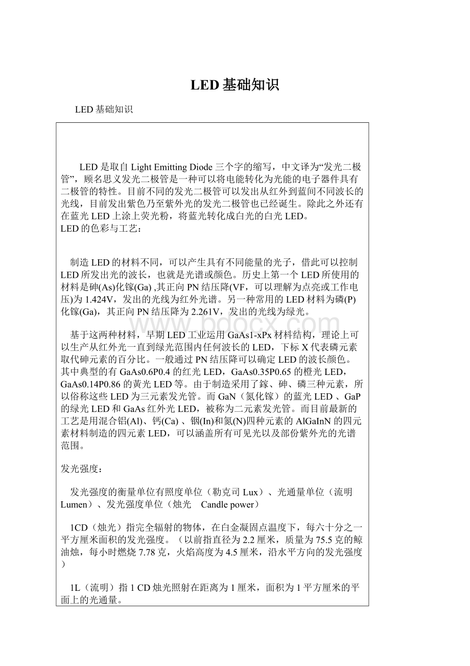 LED基础知识文档格式.docx