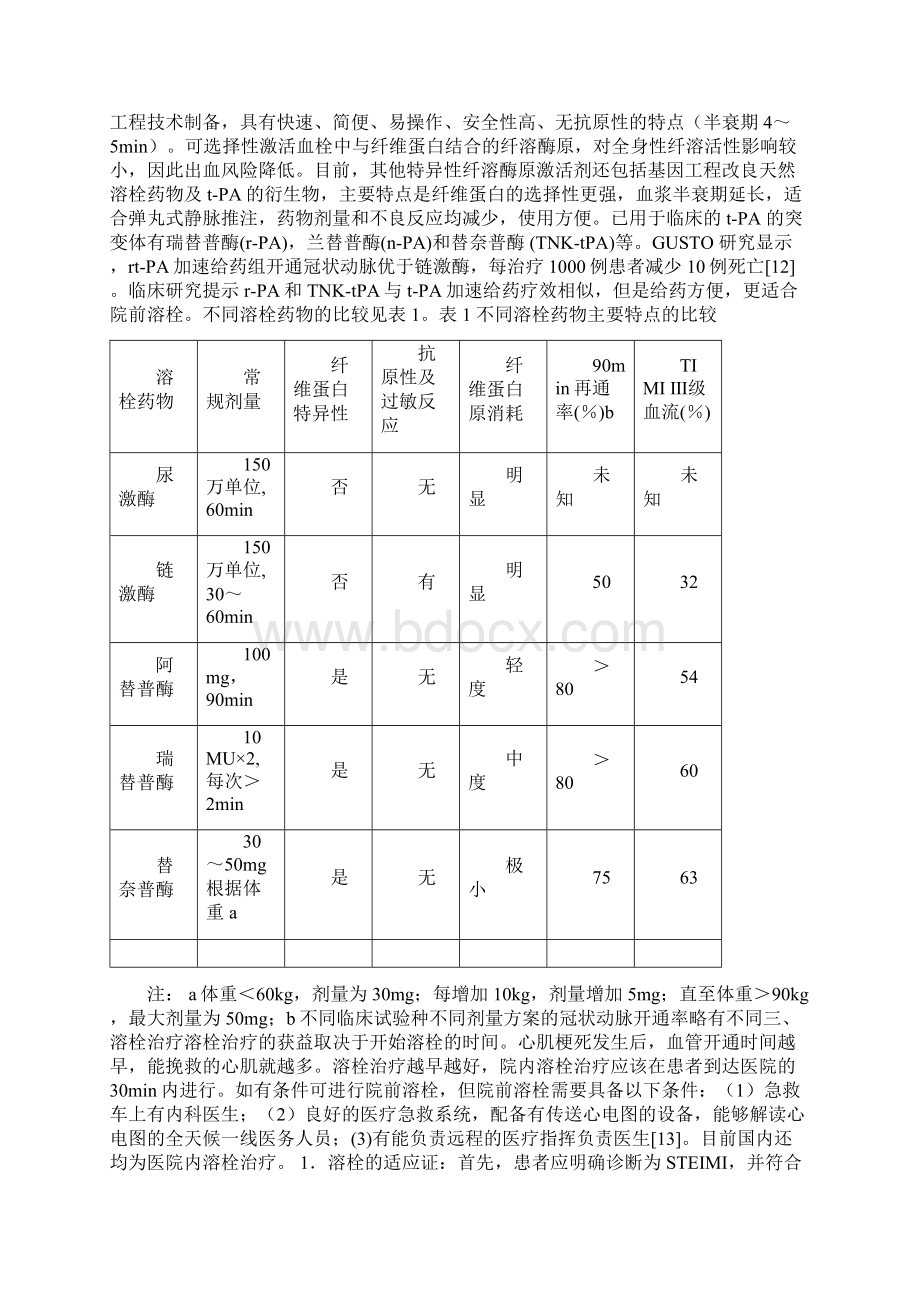 急性ST段抬高心肌梗死溶栓治疗的中国专家共识全文Word文件下载.docx_第2页