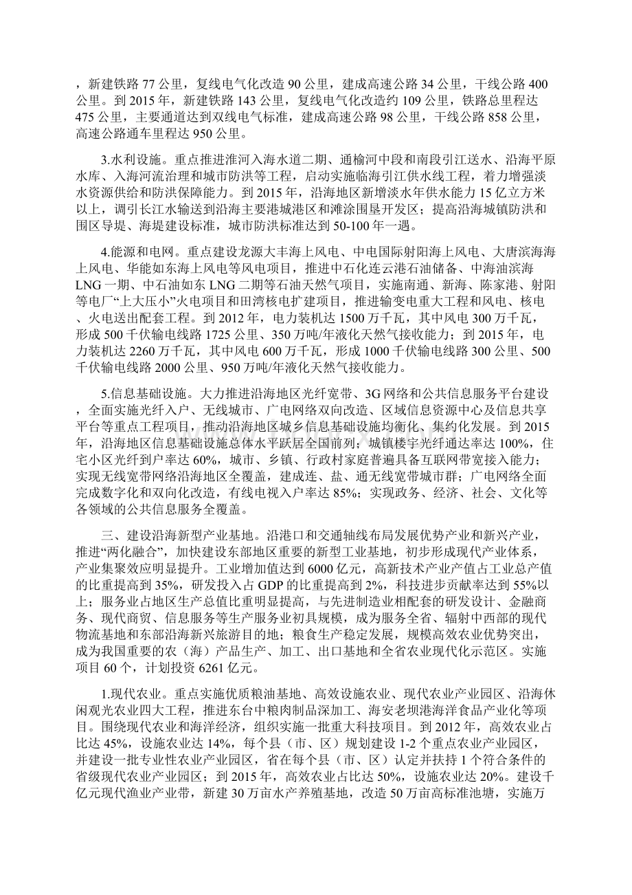 江苏沿海开发五年推进计划.docx_第3页