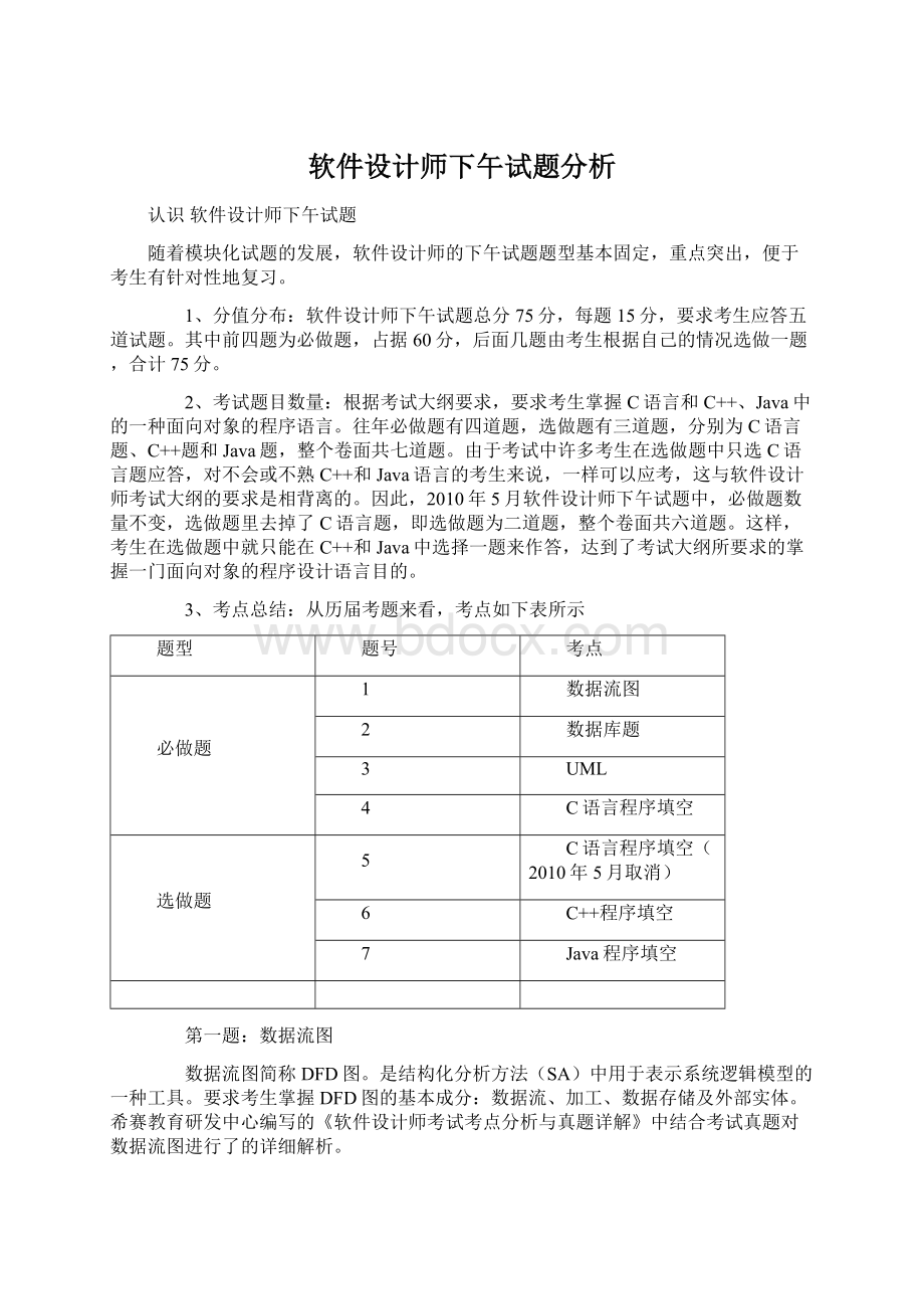 软件设计师下午试题分析.docx_第1页