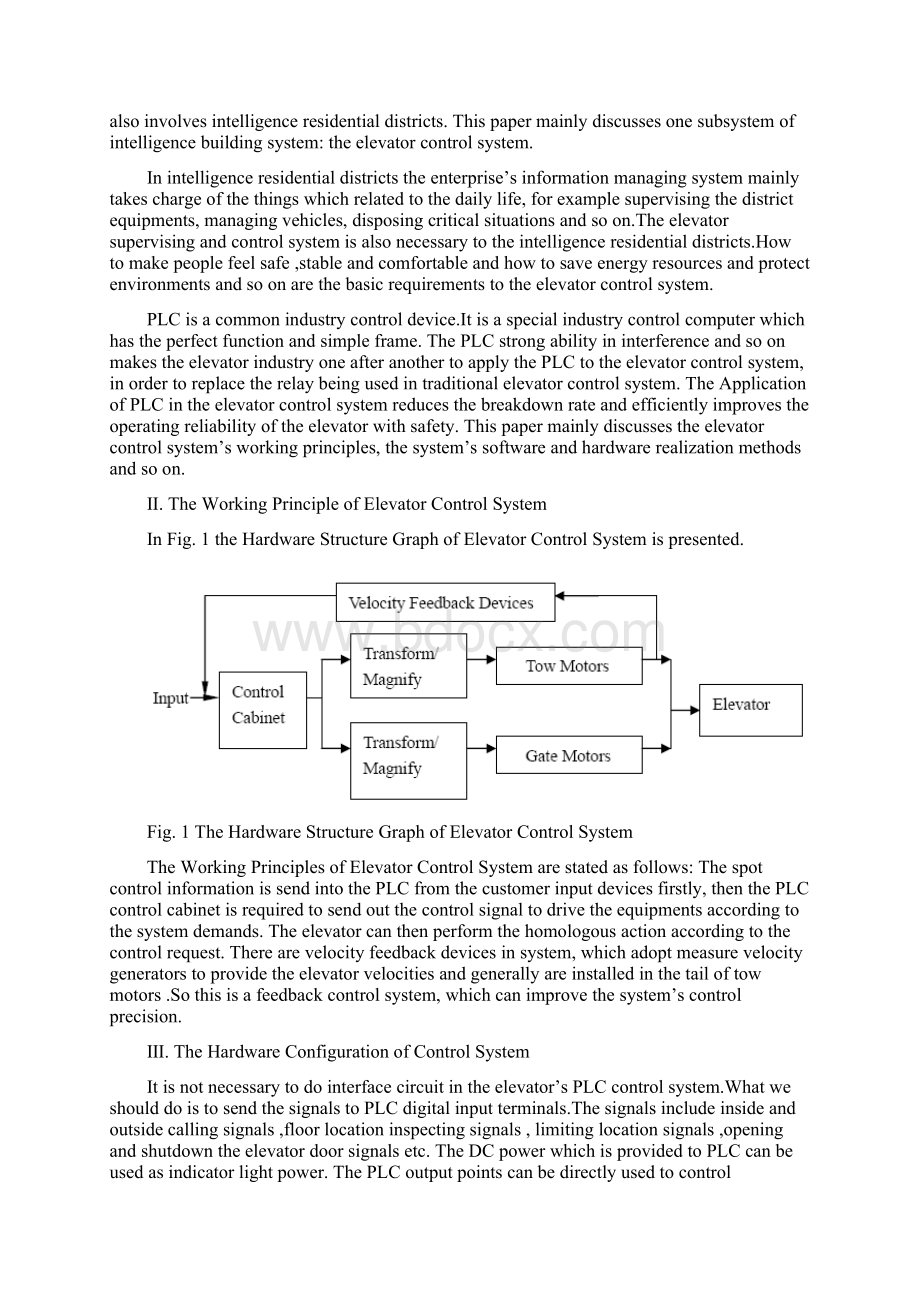 PLC建筑电梯控制系统中英文外文翻译文献Word文档下载推荐.docx_第2页