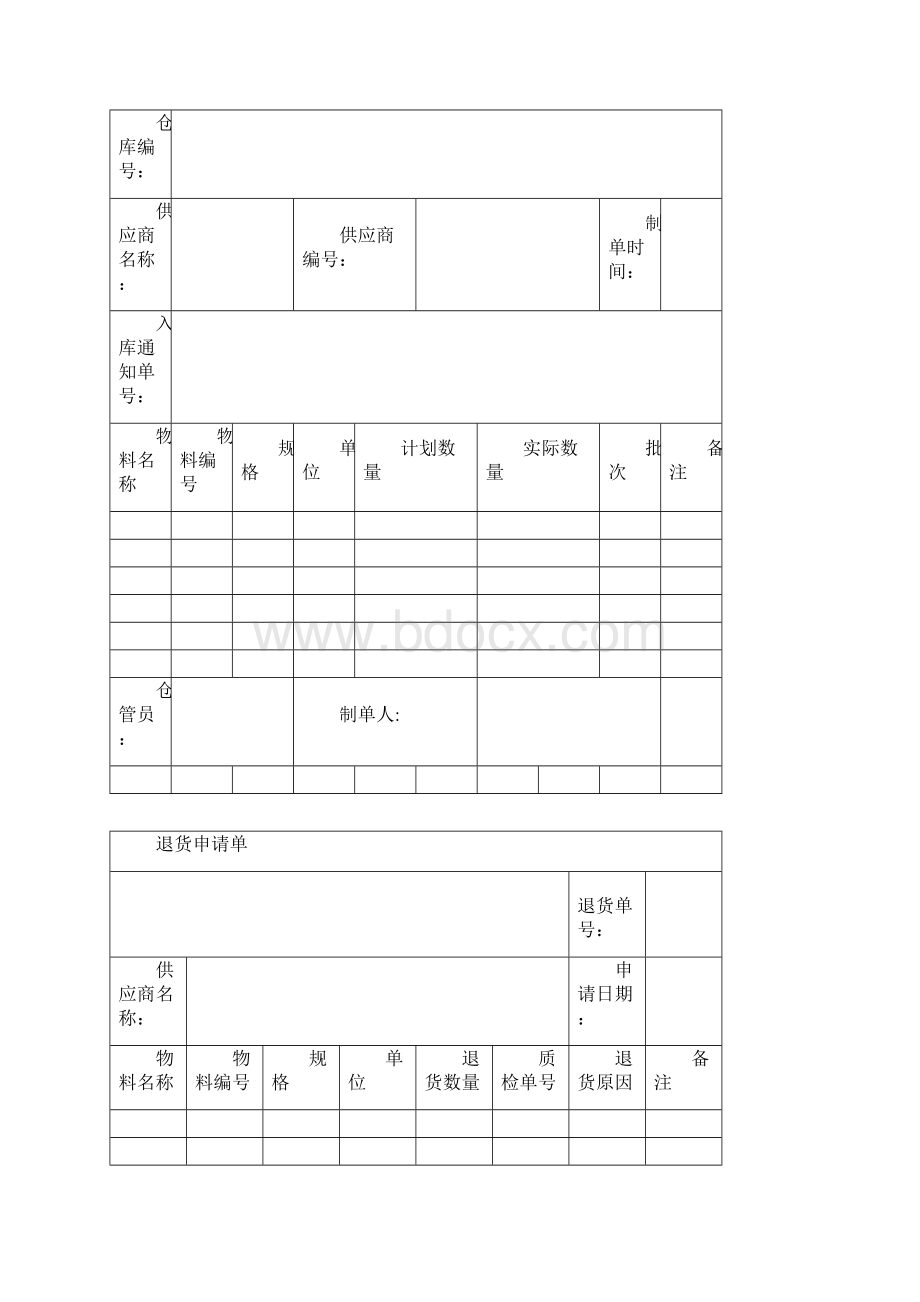 物流空白单据Word文档格式.docx_第2页