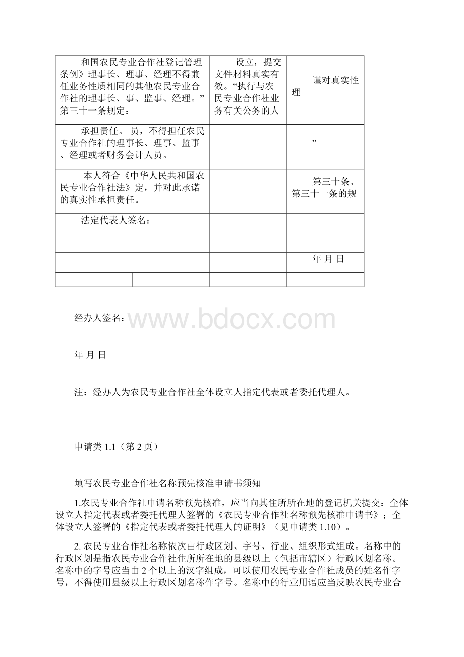 专业合作社登记材料范本.docx_第2页