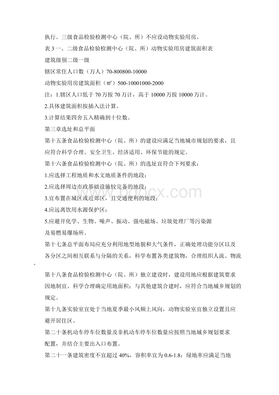 食药监财便函139号食品检验检测中心院所建设标准Word格式.docx_第3页