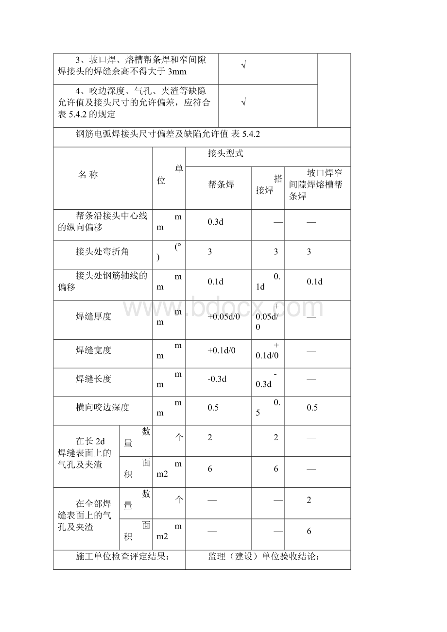 钢筋电弧焊接头施工质量检查验收记录表doc 54页正式版.docx_第2页