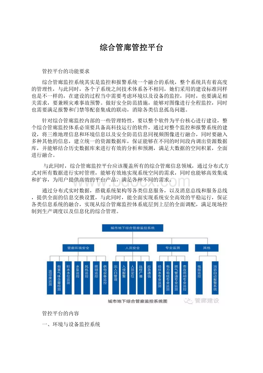 综合管廊管控平台.docx_第1页